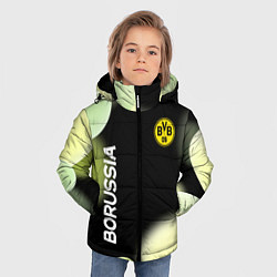 Куртка зимняя для мальчика Боруссия Абстракция, цвет: 3D-черный — фото 2