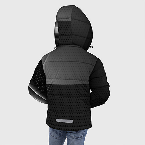Зимняя куртка для мальчика Volvo Абстракция / 3D-Светло-серый – фото 4