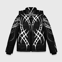 Куртка зимняя для мальчика Татуированный мастер, цвет: 3D-светло-серый