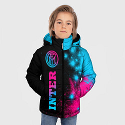 Куртка зимняя для мальчика Inter - neon gradient: по-вертикали, цвет: 3D-черный — фото 2