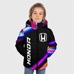 Куртка зимняя для мальчика Honda speed lights, цвет: 3D-черный — фото 2