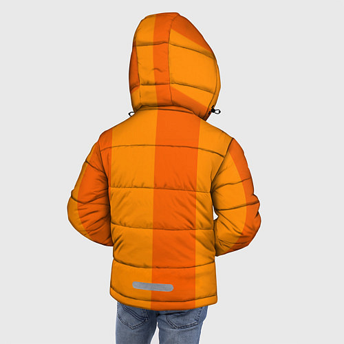 Зимняя куртка для мальчика Ламборгини полосы / 3D-Светло-серый – фото 4