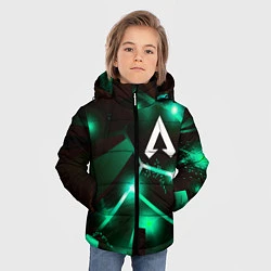 Куртка зимняя для мальчика Apex Legends разлом плит, цвет: 3D-черный — фото 2