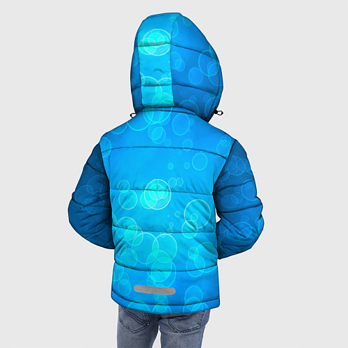 Зимняя куртка для мальчика Mazda - абстракция кружки / 3D-Красный – фото 4