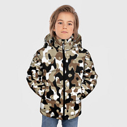 Куртка зимняя для мальчика Камуфляж Open Terrain, цвет: 3D-черный — фото 2