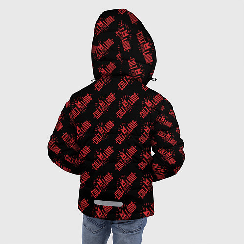 Зимняя куртка для мальчика Cult of the lamb pattern / 3D-Красный – фото 4