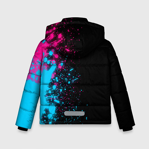 Зимняя куртка для мальчика Chelsea - neon gradient: по-вертикали / 3D-Черный – фото 2