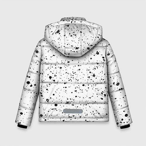 Зимняя куртка для мальчика Рэпер Big Baby Tape в стиле граффити: по-вертикали / 3D-Черный – фото 2