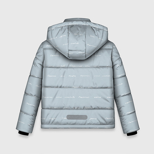 Зимняя куртка для мальчика Бесконечное счастье / 3D-Светло-серый – фото 2