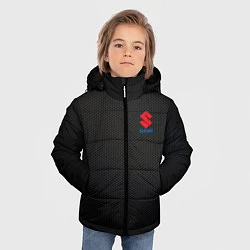 Куртка зимняя для мальчика Suzuki - карбон, цвет: 3D-красный — фото 2