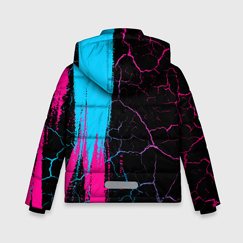 Зимняя куртка для мальчика Destiny - neon gradient: по-вертикали / 3D-Черный – фото 2