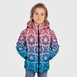 Куртка зимняя для мальчика Восточная мозаика, цвет: 3D-светло-серый — фото 2