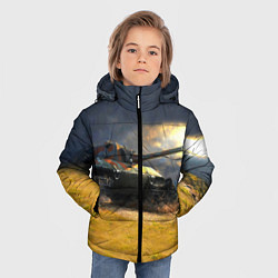 Куртка зимняя для мальчика Танк Е100, цвет: 3D-черный — фото 2