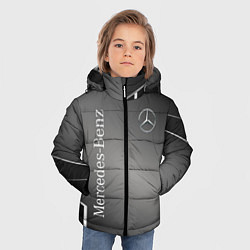 Куртка зимняя для мальчика Mercedes абстракция карбон, цвет: 3D-красный — фото 2