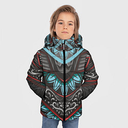 Куртка зимняя для мальчика Узорчатые узоры, цвет: 3D-светло-серый — фото 2