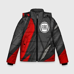 Куртка зимняя для мальчика Fiat sports racing, цвет: 3D-черный