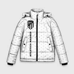 Зимняя куртка для мальчика Atletico Madrid sport на светлом фоне: по-вертикал