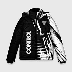 Куртка зимняя для мальчика Control Logo, цвет: 3D-светло-серый