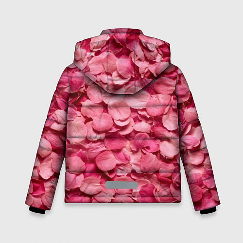 Зимняя куртка для мальчика Лепестки прекрасных роз / 3D-Черный – фото 2
