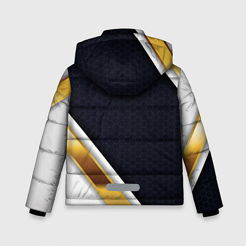 Зимняя куртка для мальчика Gold and white Russia / 3D-Черный – фото 2