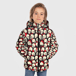 Куртка зимняя для мальчика Улыбающийся череп, цвет: 3D-черный — фото 2