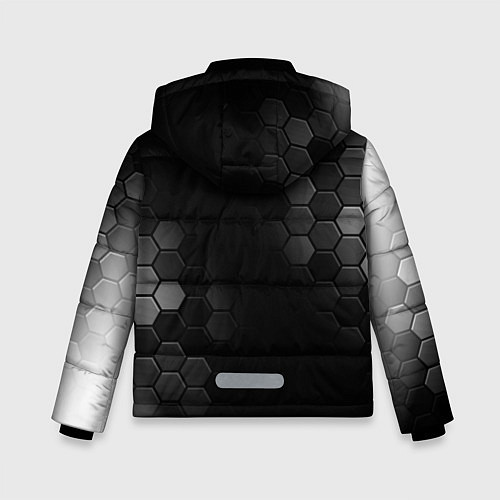 Зимняя куртка для мальчика Inter sport на темном фоне: по-вертикали / 3D-Черный – фото 2