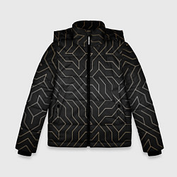 Куртка зимняя для мальчика Black gold - Узоры, цвет: 3D-красный