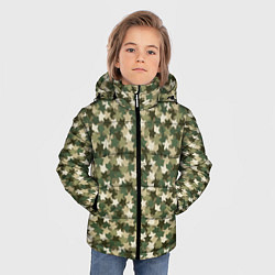 Куртка зимняя для мальчика Милитари звезда, цвет: 3D-светло-серый — фото 2