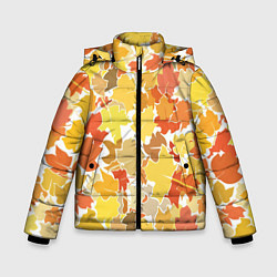 Куртка зимняя для мальчика Осенний дар, цвет: 3D-черный