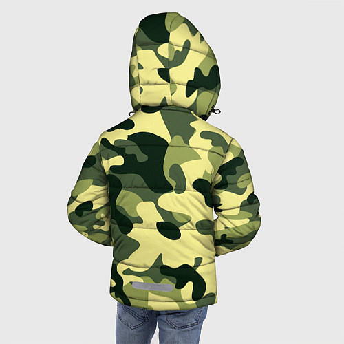 Зимняя куртка для мальчика Камуфляж милитари / 3D-Светло-серый – фото 4