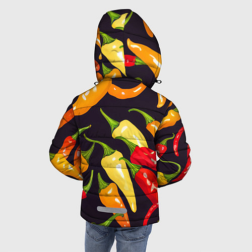 Зимняя куртка для мальчика Много перчиков / 3D-Светло-серый – фото 4