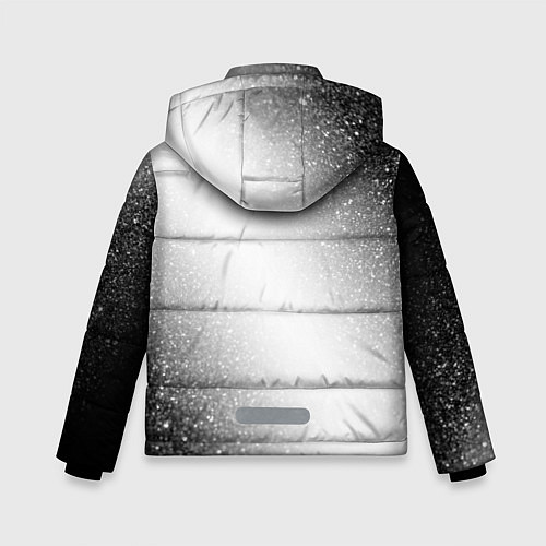 Зимняя куртка для мальчика Cyberpunk 2077 glitch на светлом фоне: по-вертикал / 3D-Черный – фото 2
