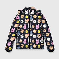 Куртка зимняя для мальчика Skzoo pattern, цвет: 3D-черный
