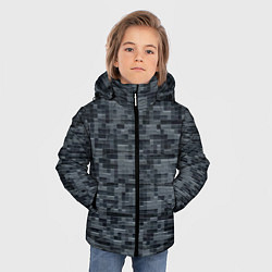 Куртка зимняя для мальчика Пиксельный паттерн - минимализм, цвет: 3D-красный — фото 2