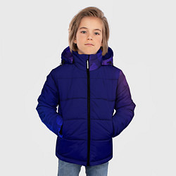 Куртка зимняя для мальчика Темно синий фон, цвет: 3D-светло-серый — фото 2