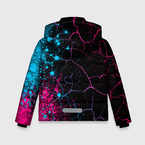Зимняя куртка для мальчика Bayern - neon gradient: по-вертикали / 3D-Черный – фото 2