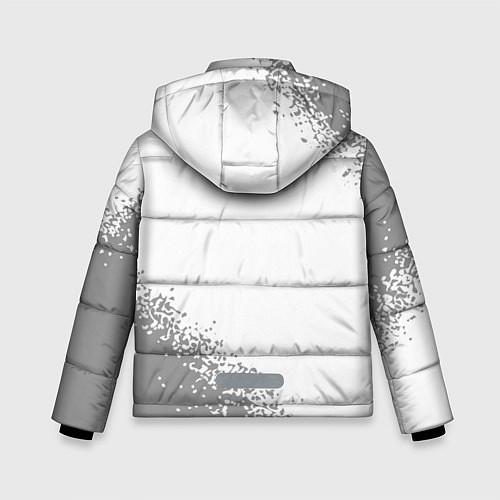 Зимняя куртка для мальчика No Mans Sky glitch на светлом фоне: надпись, симво / 3D-Черный – фото 2