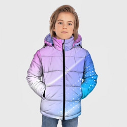 Куртка зимняя для мальчика Абстракция с неоном, цвет: 3D-красный — фото 2