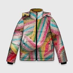 Куртка зимняя для мальчика Мармеладная лента, цвет: 3D-светло-серый