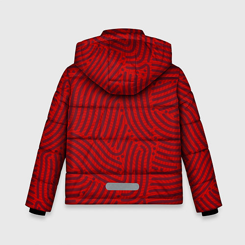 Зимняя куртка для мальчика Lazio отпечатки / 3D-Красный – фото 2