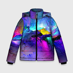 Куртка зимняя для мальчика Неоновый бриз, цвет: 3D-светло-серый