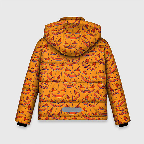 Зимняя куртка для мальчика Halloween Pumpkin Pattern / 3D-Черный – фото 2