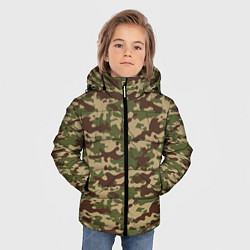 Куртка зимняя для мальчика Камуфляж ВСР-98 Флора, цвет: 3D-светло-серый — фото 2
