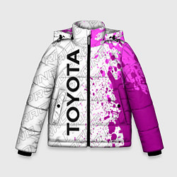 Куртка зимняя для мальчика Toyota pro racing: по-вертикали, цвет: 3D-черный