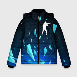 Куртка зимняя для мальчика Counter Strike взрыв частиц, цвет: 3D-черный