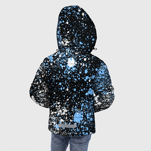 Зимняя куртка для мальчика Attack on Titan paint / 3D-Светло-серый – фото 4