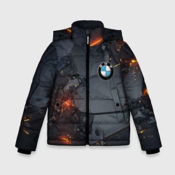 Куртка зимняя для мальчика BMW explosion, цвет: 3D-красный