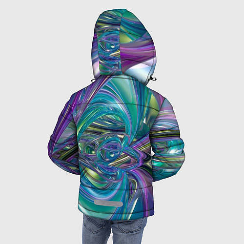 Зимняя куртка для мальчика Плазма фон / 3D-Светло-серый – фото 4