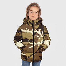 Куртка зимняя для мальчика Камуфляж Woodland осень крупный, цвет: 3D-светло-серый — фото 2