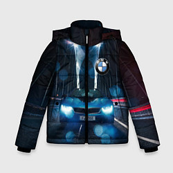 Куртка зимняя для мальчика Бэха на ночной дороге попала под ливень, цвет: 3D-светло-серый